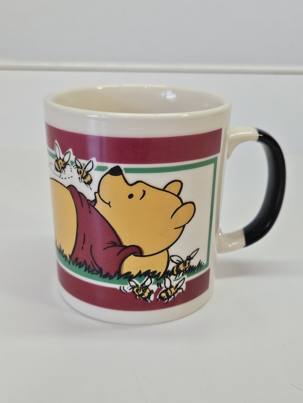 VINTAGE Staffordshire England Winnie the Pooh Honey Bee Ceramic Mug Made England